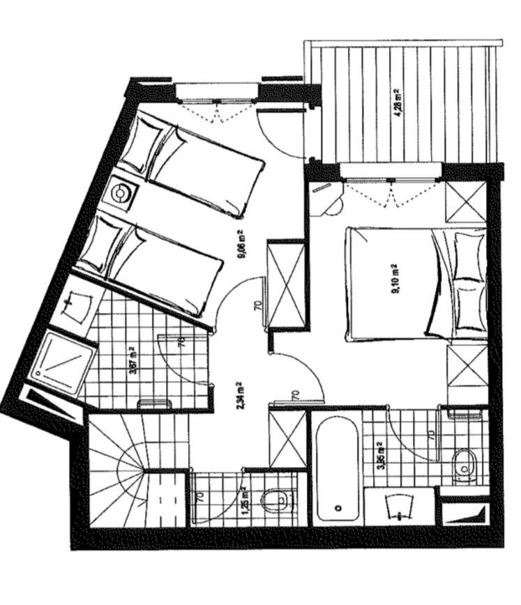 L'Ekrin Des Arcs - Arc 1950 Le Village - Duplex 6-8 Pers Les Arcs  Ngoại thất bức ảnh